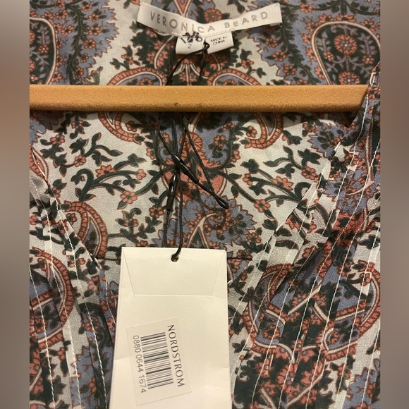NWT Veronica Beard Lowell Paisley Top - 2 - Picture 6 of 8